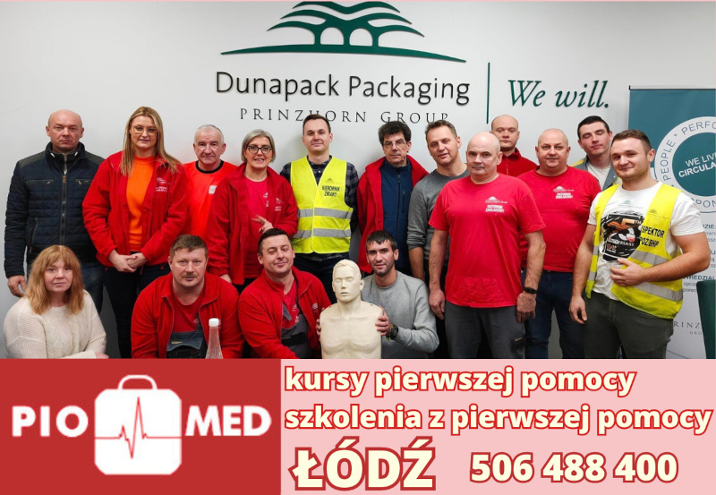 szkolenie z pierwszej pomocy w firmie Dunapack Packaging