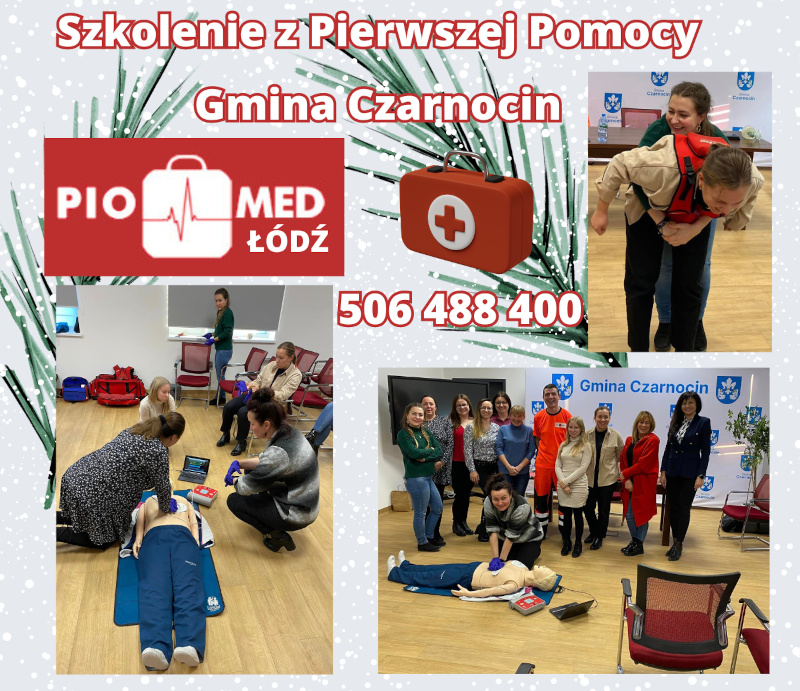 Szkolenie z pierwszej pomocy dla grupy kursantów z Gminy Czarnocin